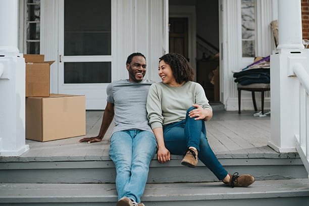 couple sitting on their porch
